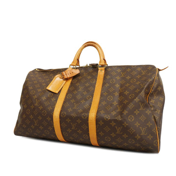 LOUIS VUITTONAuth  Monogram Keepol 55 M41424 Men,Women,Unisex Boston Bag