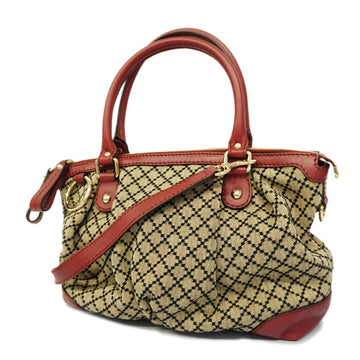 GUCCIAuth  2way Bag 247902 Women's GG Canvas Handbag,Shoulder Bag Beige,Red