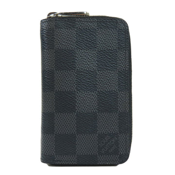 LOUIS VUITTON N63076 Zippy Coin Purse Case Damier Canvas Men's