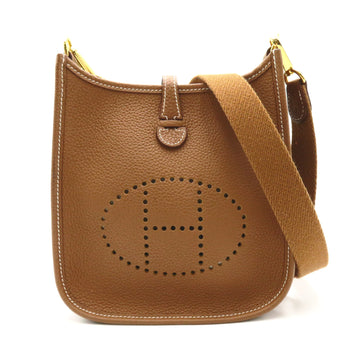 HERMES Evelyn TPM[16] Brown Taurillon Clemence Calfskin [cowhide]