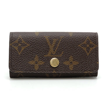 LOUIS VUITTON Multicle 4 Women's Men's Key Case M69517 Monogram Brown