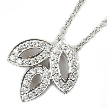 HARRY WINSTON Pt950 Platinum Lily Cluster Mini Diamond Necklace PEDPSM1MLC 6.2g 41cm Ladies