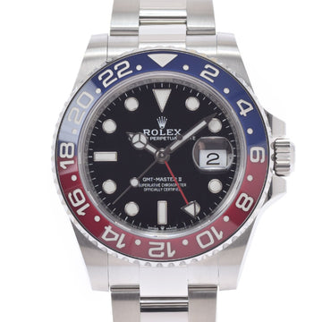 ROLEX GMT-Master 2 blue / red bezel Oyster Breath 126710BLRO Men's SS watch self-winding black dial