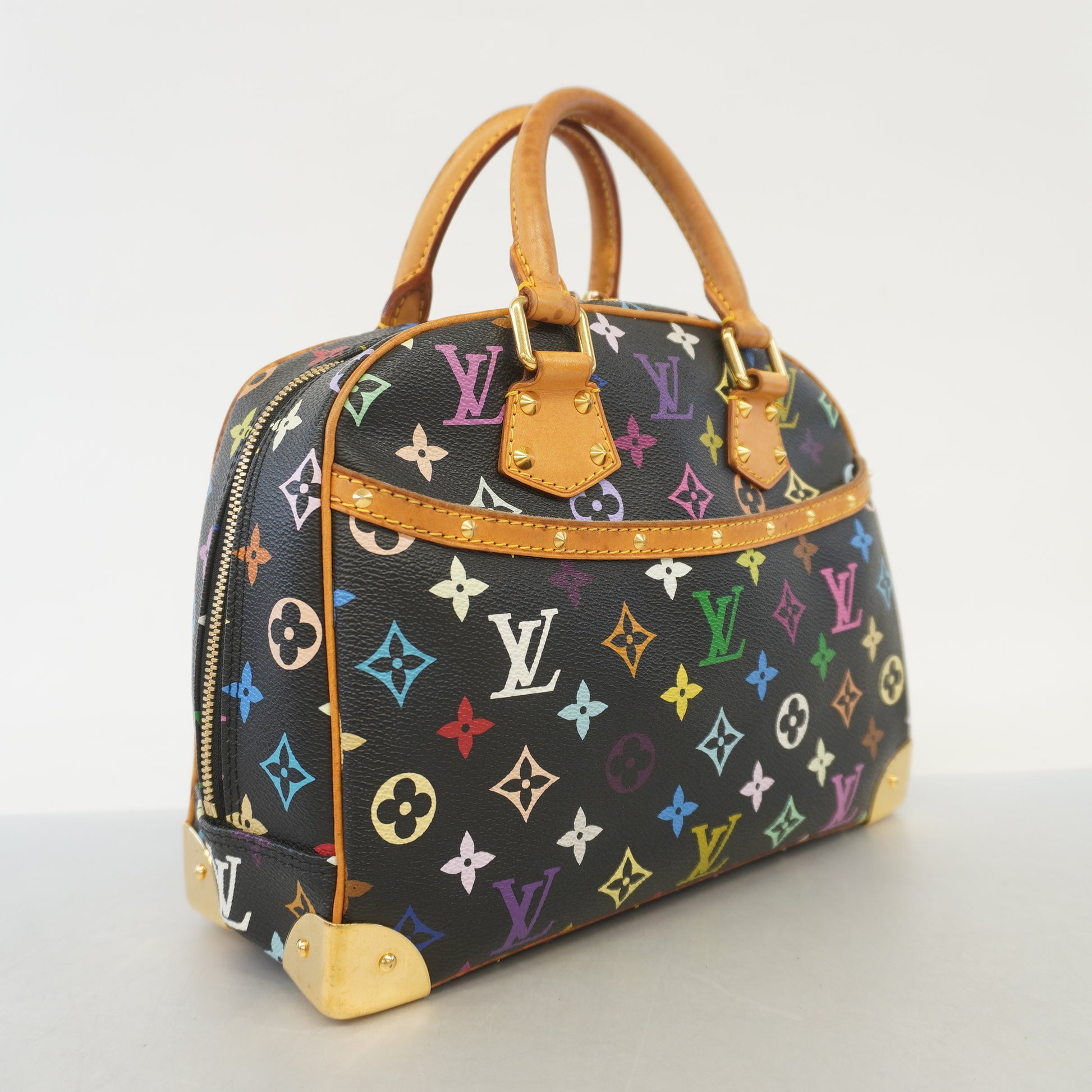 Louis Vuitton M92662 Trouville Hand Bag Monogram Multi Color Used