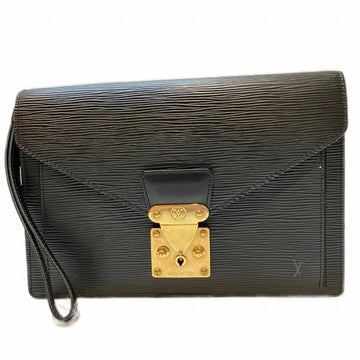 LOUIS VUITTON Epi Pochette Serie Dragonne M52612 Noir Bag Clutch Men's