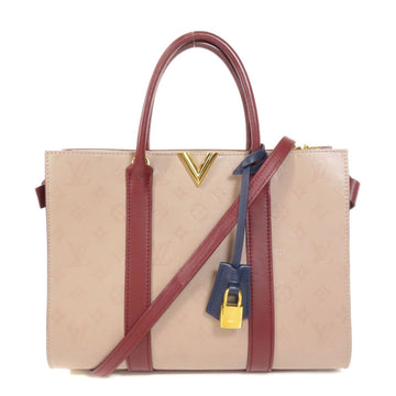 Louis Vuitton M42888 Very Tote MM Handbag Leather Ladies