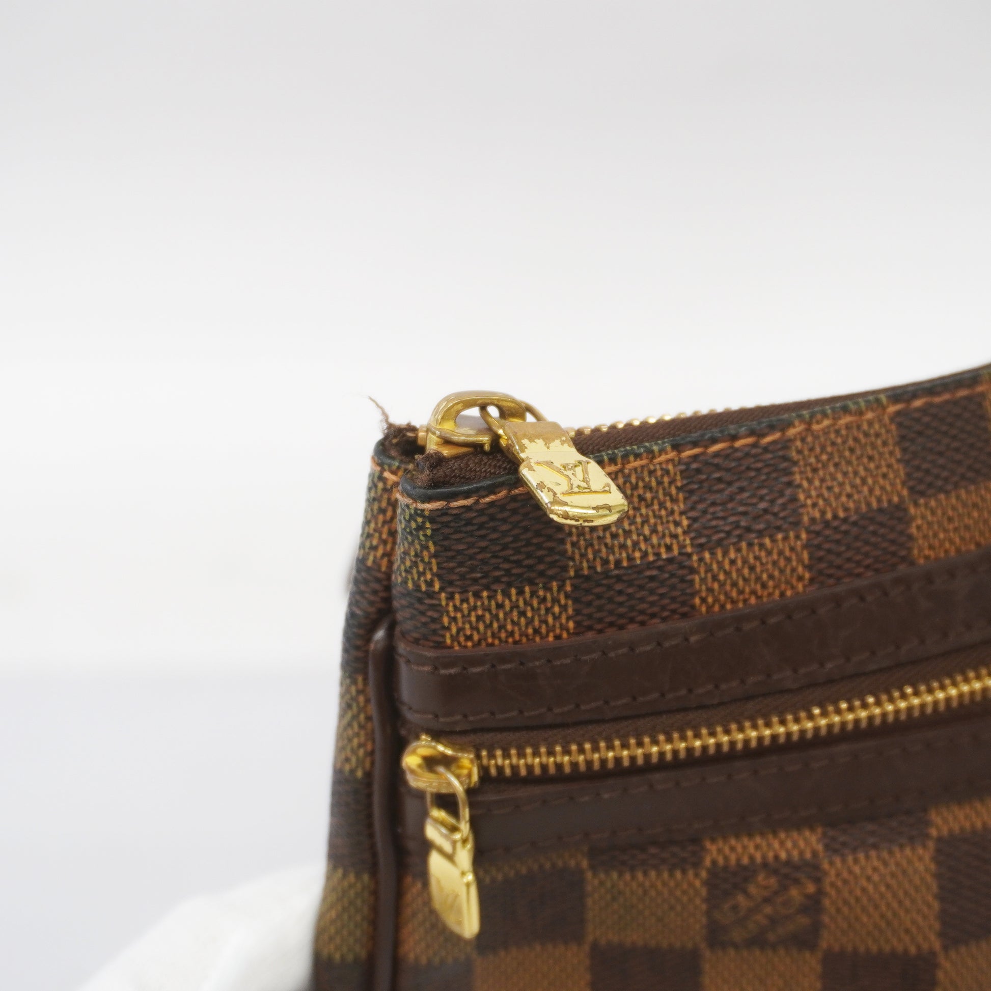 Louis Vuitton, Bags, Auth Louis Vuitton Damier Pochette Boss Fall N5111  Womens Shoulder Bag