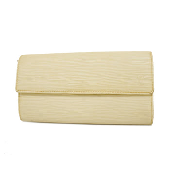 LOUIS VUITTONAuth  Epi Portofeuil Sala M6516J Long Wallet [bi-fold] LV Off White