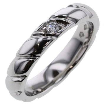 CHAUMET Ring Torsade 1P Width approx. 3.5mm 081854 Platinum PT950 Diamond No. 8 Women's