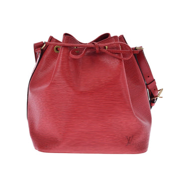 Louis Vuitton Epi Petite Noe Red M44107 Unisex Leather Shoulder Bag