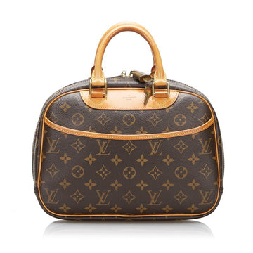 Louis Vuitton Monogram Trouville Handbag M42228 Brown PVC Leather Ladies LOUIS VUITTON