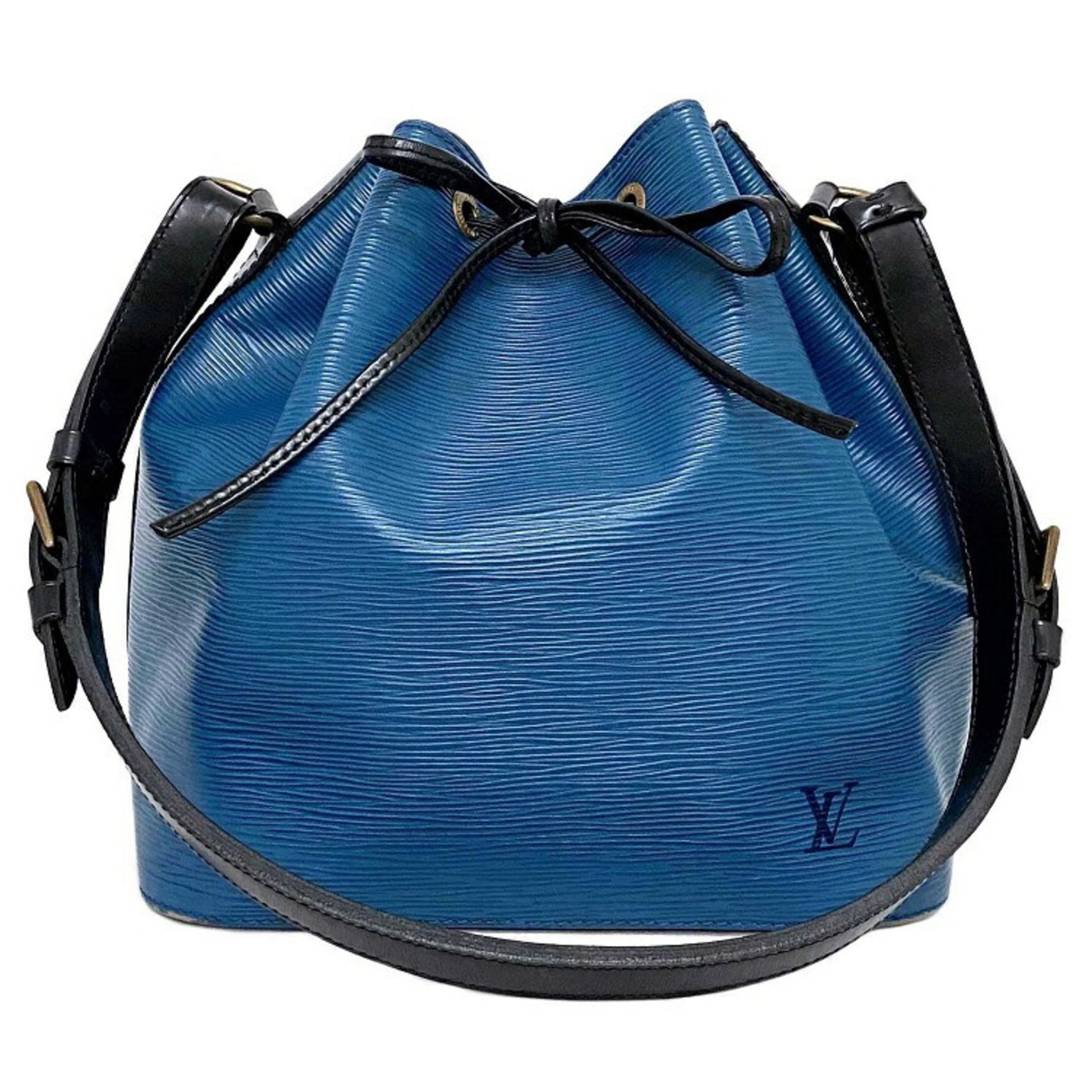 Louis Vuitton EPI Petit Noe Bicolor Noir Toledo Bag