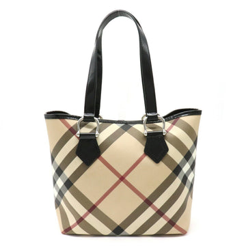 Burberry Nova check tote bag shoulder Thoth PVC enamel black beige red