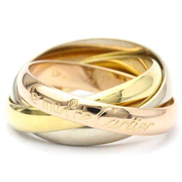 CARTIER Trinity Pink Gold [18K],White Gold [18K],Yellow Gold [18K] Fashion No Stone Band Ring Gold