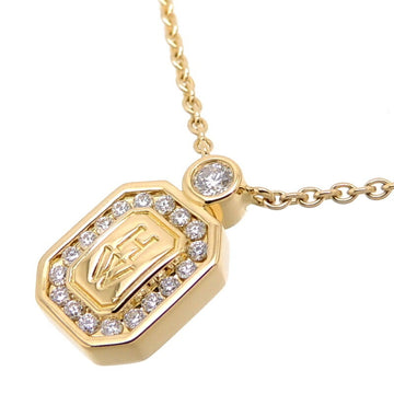 HARRY WINSTON HW Diamond Ladies Necklace 750 Yellow Gold