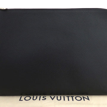 LOUIS VUITTON Clutch Bag Pochette Jules / Taurillon Leather Black Men's