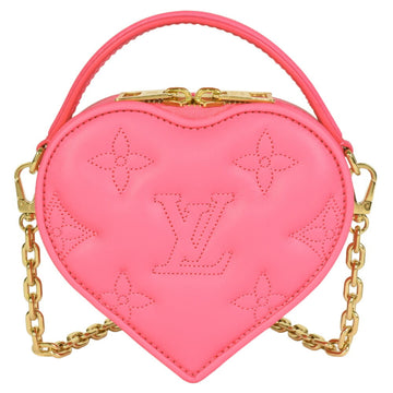 Louis Vuitton Pop My Heart Pouch Chain Shoulder Bag Monogram Bubblegram Capsule Collection Calf Leather Dragon Fruit Pink Handbag M81893