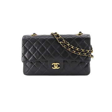 Chanel matelasse 25 chain shoulder bag leather black A01112 gold metal fittings vintage Matelasse Bag