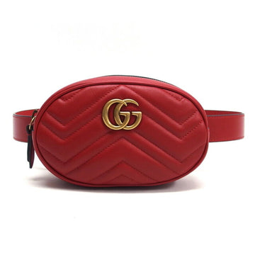 Gucci GG Marmont belt bag red 476434