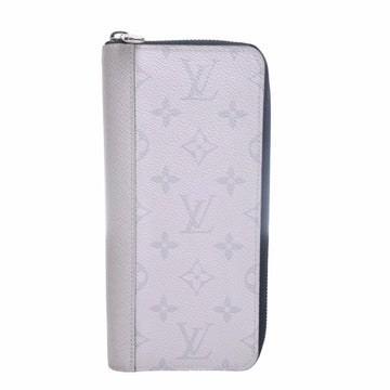 LOUIS VUITTON Taigarama Zippy Vertical Round Long Wallet M30446 White Men's