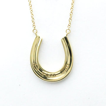 TIFFANY Horseshoe Necklace Yellow Gold [18K] No Stone Men,Women Fashion Pendant Necklace [Gold]