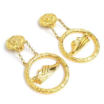 SALVATORE FERRAGAMO earrings metal gold ladies