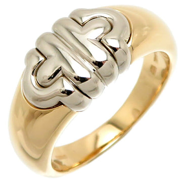 BVLGARI Bulgari #52 750YG 750WG Parentesi Women's Ring 750 Yellow Gold No. 12