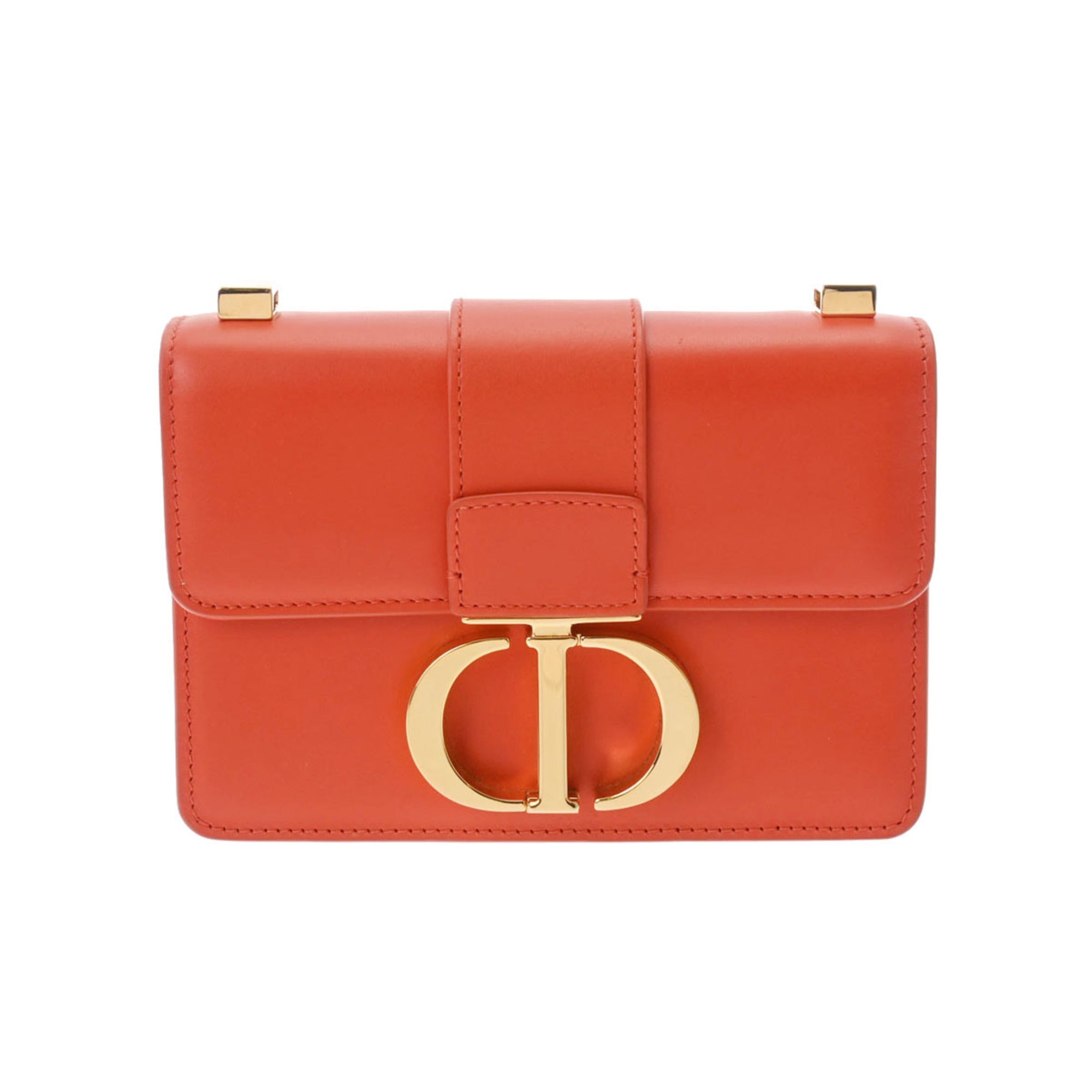 CHRISTIAN DIOR Micro Bag Montaigne Orange Women s Calf