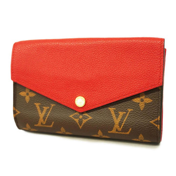 LOUIS VUITTON Trifold Wallet Monogram Portefeuille Pallas M60140 Threes Ladies