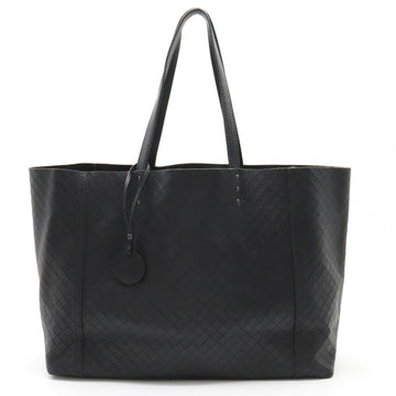 BOTTEGA VENETA Intreccio Mirage Tote Bag Shoulder Leather Black 298780 VX470 1000