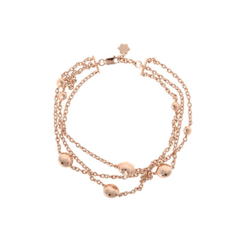 MONTBLANC Diamond Colored Stone Women's K18 Pink Gold Bracelet