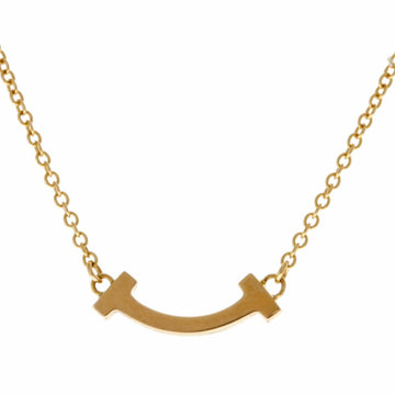 TIFFANY T Smile Necklace K18 Pink Gold Women's &Co.