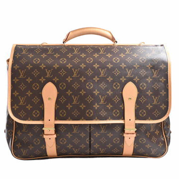 LOUIS VUITTON Monogram Sac Chas Boston Bag Travel Brown PVC