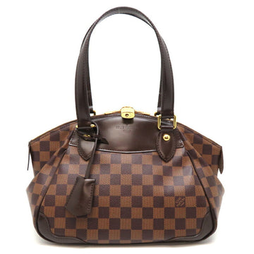 LOUIS VUITTON Verona PM Women's Handbag N41117 Damier Ebene [Brown]