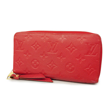 LOUIS VUITTONAuth  Monogram Empreinte Zippy Wallet M61865 Women's Long Wallet