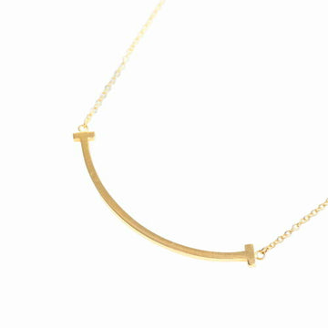 TIFFANY K18YG T smile Small necklace