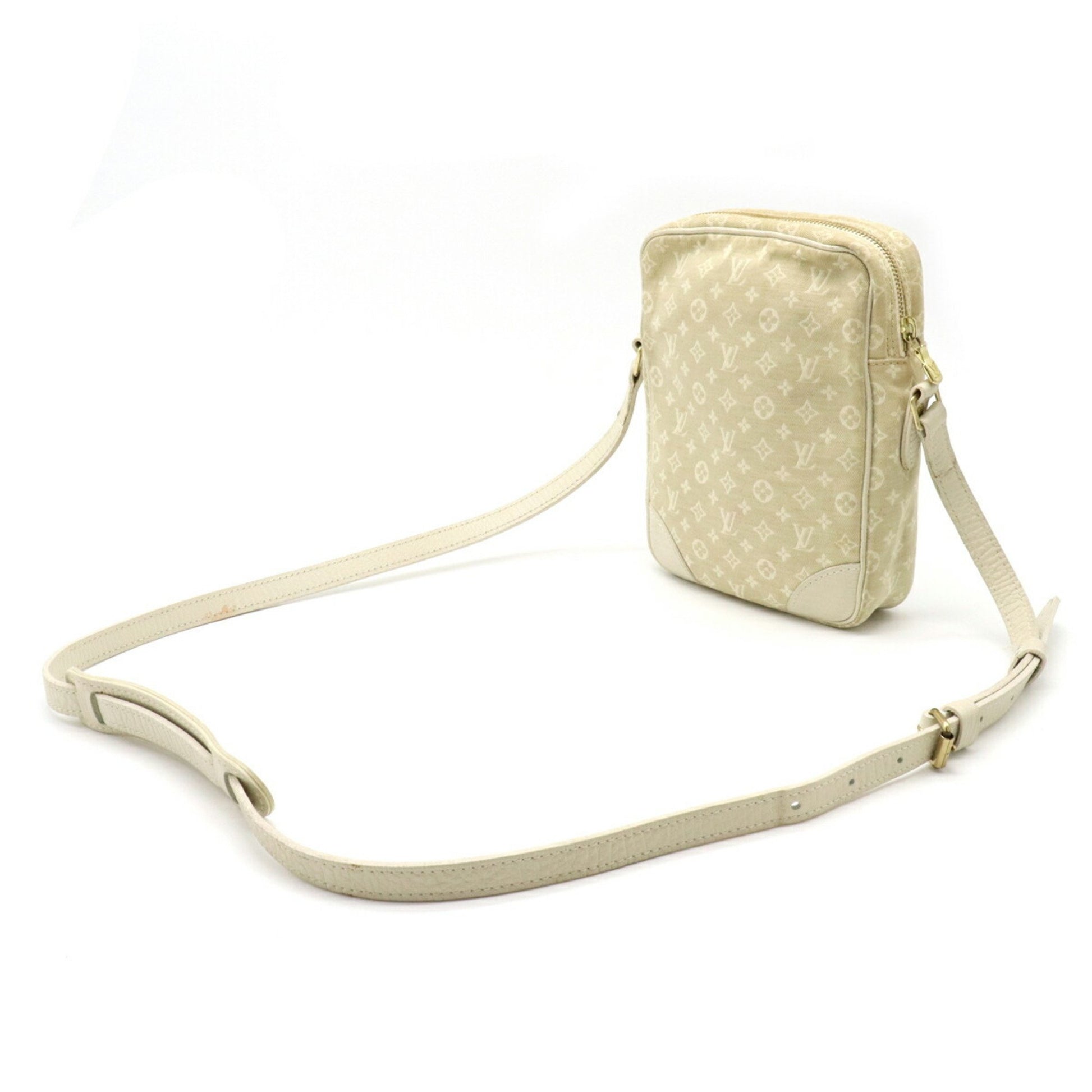 Louis Vuitton, Bags, Louis Vuitton Monogram Mini Lin Danube Shoulder Bag  Dune White Ivory