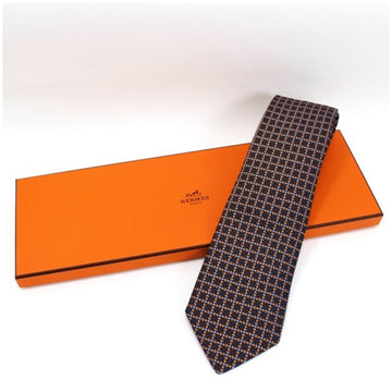 HERMES silk tie  men's