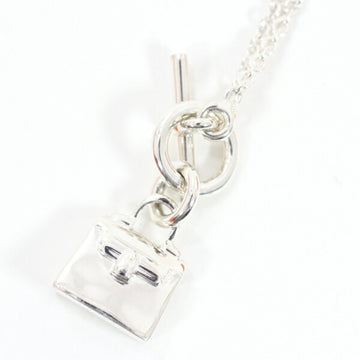 HERMES Kelly Bag Necklace Amulet Silver 925 Ag  Ladies Fashion Motif