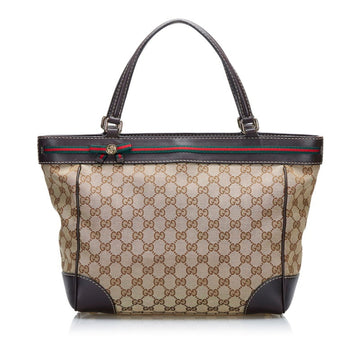 Louis Vuitton GG Canvas Sherry Line Mayfair Tote Bag Handbag 257061 Beige Leather Ladies LOUIS VUITTON