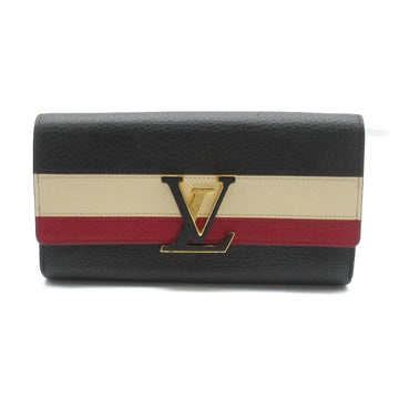 LOUIS VUITTON Portefeiulle.Capucine Black Black Taurillon Clemence Leather leather M62133