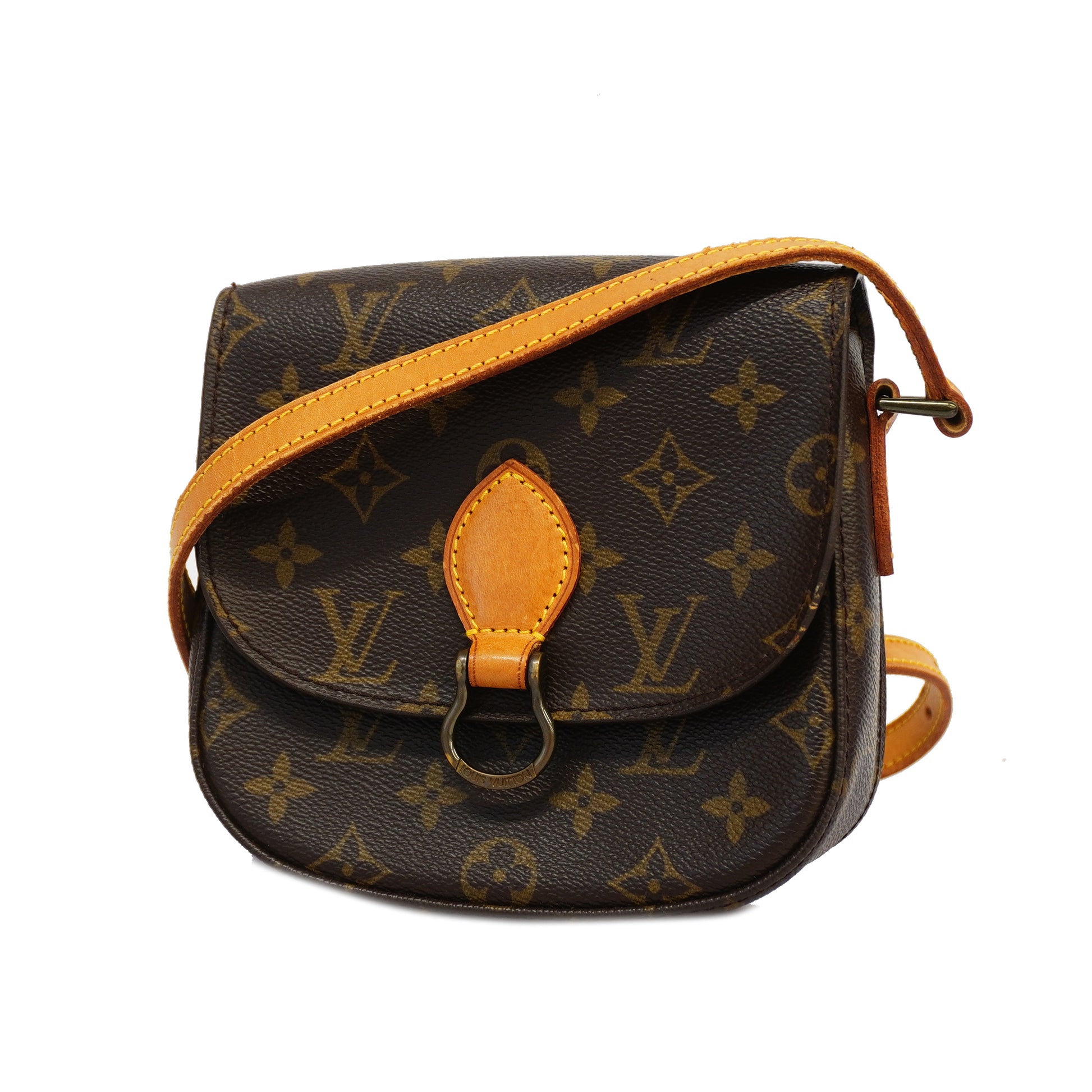 Auth Louis Vuitton Monogram Mini Saint-Cloud M51244 Women's Shoulder Bag