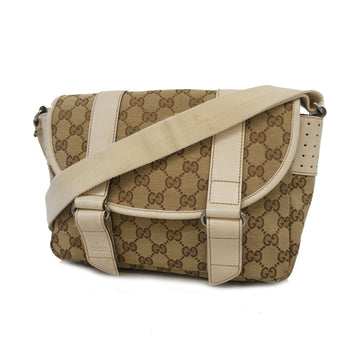 Gucci Shoulder Bag 145858 Women's GG Canvas Beige