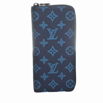 LOUIS VUITTON Monogram Zippy Vertical Round Long Wallet M82322 Blue