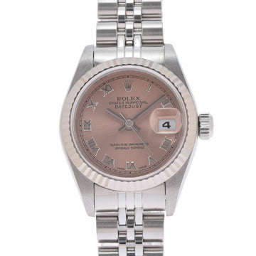 Rolex Datejust 69174 Ladies SS/WG Watch Automatic Winding Pink Dial