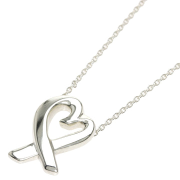 TIFFANY Rubbing Heart Necklace Silver Ladies  & Co.