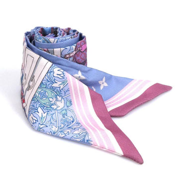 LOUIS VUITTON Scarf Bandeau BB Prive Silk Blue/Multicolor Women's M76112