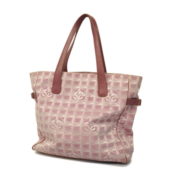 CHANELAuth  New Travel Line Tote Bag Women's Nylon Canvas Pink