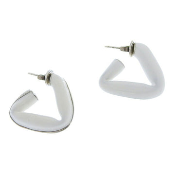 BOTTEGA VENETA SV925 Triangle Earrings White Ladies
