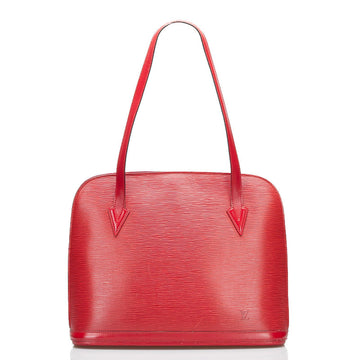 Louis Vuitton Epi Lussac Shoulder Bag M52287 Castilian Red Leather Ladies LOUIS VUITTON